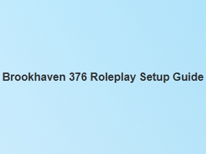 Setting Up a Brookhaven 376 Roleplay Plot